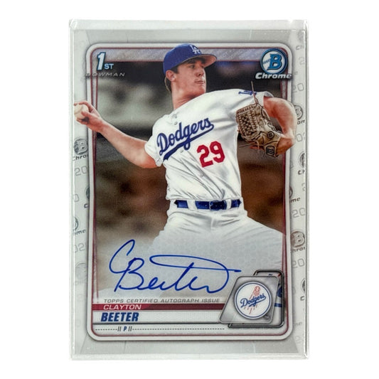 TOPPS MLBカード BOWMAN CHROME 1ST CLAYTON BEETER LOS ANGELES DODGERS #CDA-CBE 中古 IT1