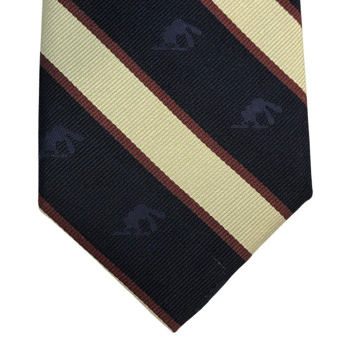 J.PRESS × ディズニー OSWALD ネクタイ メンズ シルク レジメンタル オズワルド・ザ・ラッキー・ラビット ネイビー 中古 T1