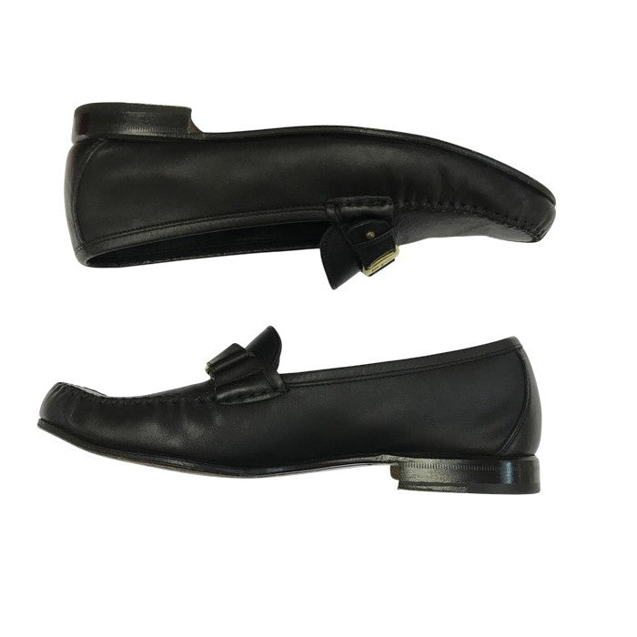 Salvatore Ferragamo フェラガモ ローファー メンズ レザー ビジネスシューズ ヴァラ ブラック 8(約26.0cm) UR20977 中古 T1