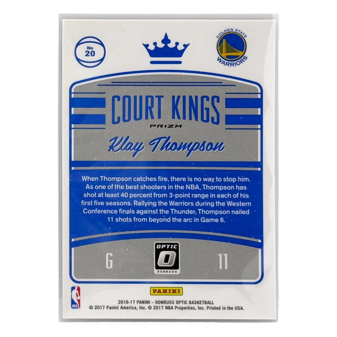 PANINI NBAカード DONRUSS OPTIC PRIZM KLAY THOMPSON GOLDEN STATE WARRIORS #20 中古 IT1