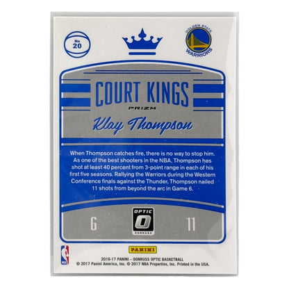 PANINI NBAカード DONRUSS OPTIC PRIZM KLAY THOMPSON GOLDEN STATE WARRIORS #20 中古 IT1