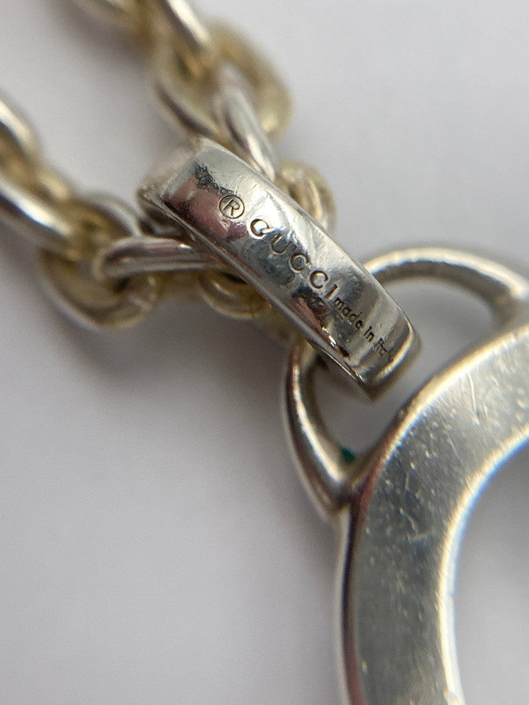 GUCCI グッチ Gモチーフ ネックレス シルバー925 ユニセックス 中古 D4