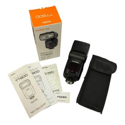 Godox カメラ用ストロボ ブラック 2.4GHz ワイヤレス 無線 スピードライト フラッシュ TT600 中古 T1
