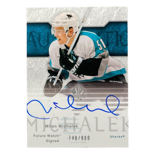 UPPER DECK NHLカード SP AUTHENTIC MILAN MICHALEK SHARKS /900 #155 中古 IT2