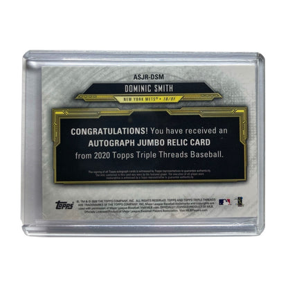 TOPPS MLBカード TRIPLE THREADS DOMINIC SMITH METS 29/50 #ASJR-DSM 中古 IT2
