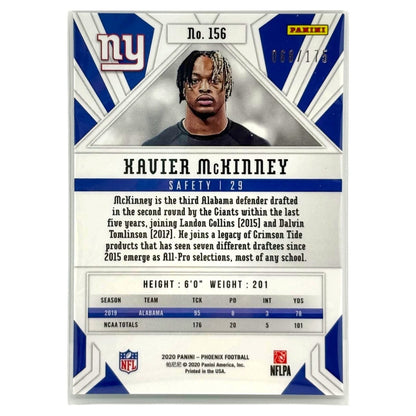 PANINI NFLカード PHOENIX XAVIER MCKINNEY NEW YORK GIANTS /175 #156 中古 IT1