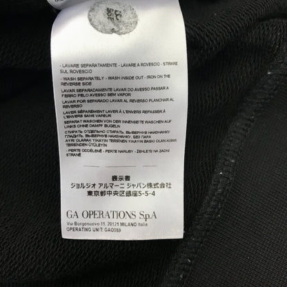 ARMANI EXCHANGE アルマーニエクスチェンジ パーカー メンズ コットン スウェット フーディ ロゴ バックプリント ブラック Mサイズ 8NZM94 ZJKRZ 中古 T1