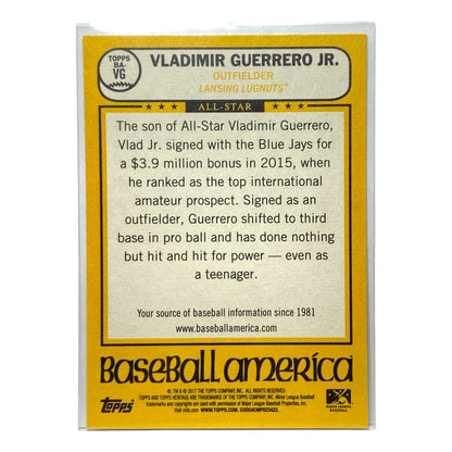 TOPPS MLBカード  HERITAGE VLADIMIR GUERRERO JR. LUGNUTS #BA-VG 中古 IT2