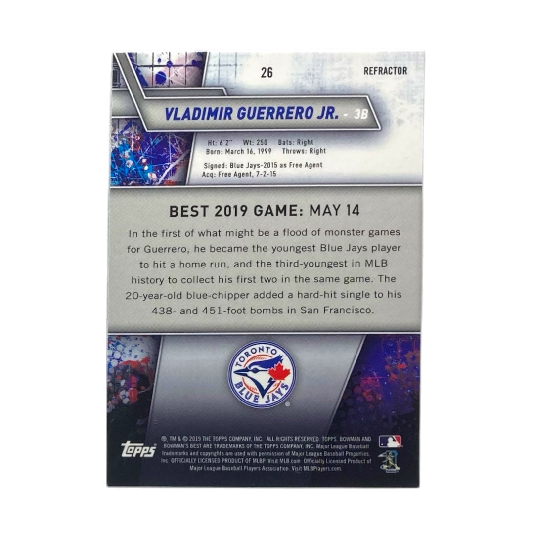 TOPPS MLBカード BOWMAN'S BEST VLADIMIR GUERRERO JR. TORONTO BLUE JAYS #26 中古 IT2