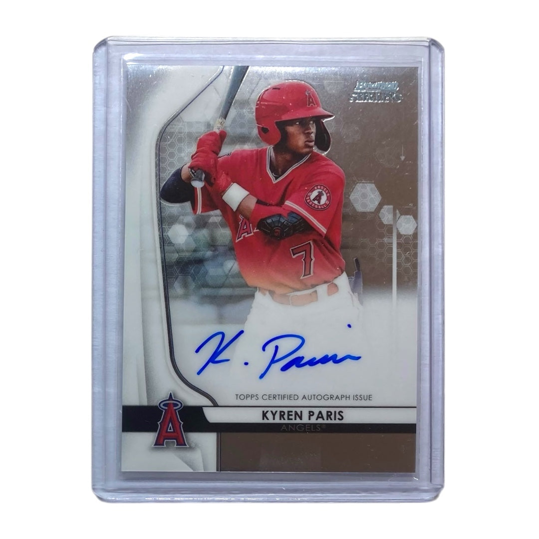 TOPPS MLBカード BOWMAN STERLING KYREN PARIS ANGELS #BSPA-KP 中古 IT2
