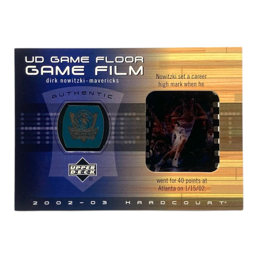 UPPER DECK NBAカード HARDCOURT UD GAME FLOOR GAME FILM DIRK NOWITZKI MAVERICKS #DN-FF 中古 IT2