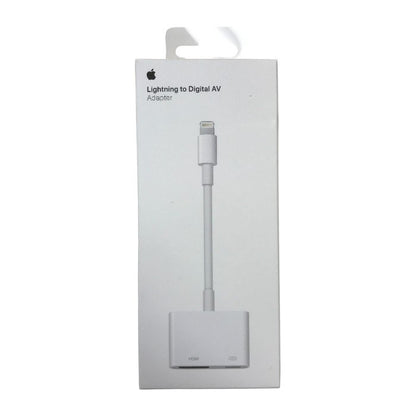 Apple Lightning - Digital AVアダプタ ホワイト HDMI テレビにミラーリング HD画質 MD826AM/A 中古 T1