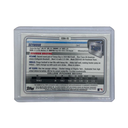 TOPPS MLBカード BOWMAN CHROME IAN SEYMOUR RAYS 036/250 #CDA-IS 中古 IT2