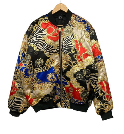 SCREP スクレップ 総柄 ブルゾン サイズXL 中古 D4