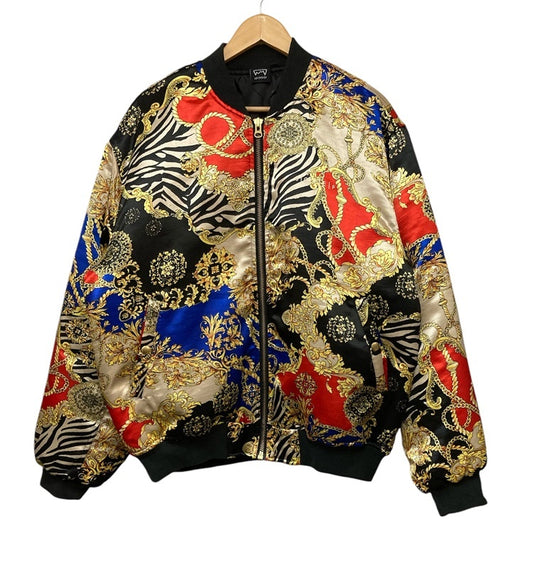 SCREP スクレップ 総柄 ブルゾン サイズXL 中古 D4