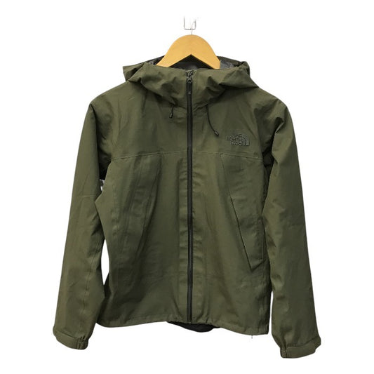 THE NORTH FACE ザノースフェイス クライムライトジャケット マウンテンパーカー レディース GORE-TEX ゴアテックス 防水 レインウェア 無地 軽量 カーキ Mサイズ NPW12003 中古 T1
