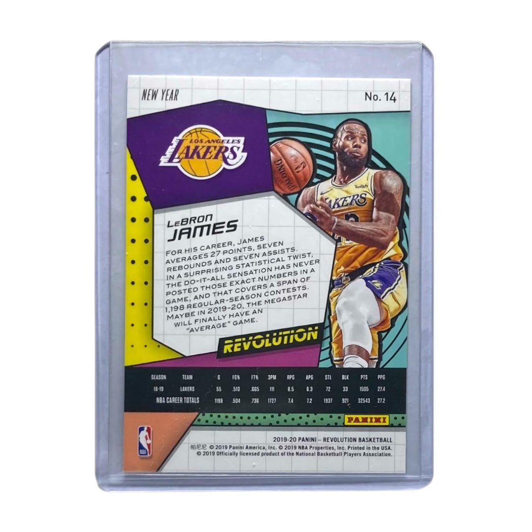 PANINI NBAカード REVOLUTION LEBRON JAMES LOS ANGELES LAKERS #14 中古 IT2