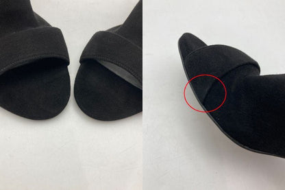 quartierglam カルチェグラム ミュール ブラック レディース サイズ38 中古 D4