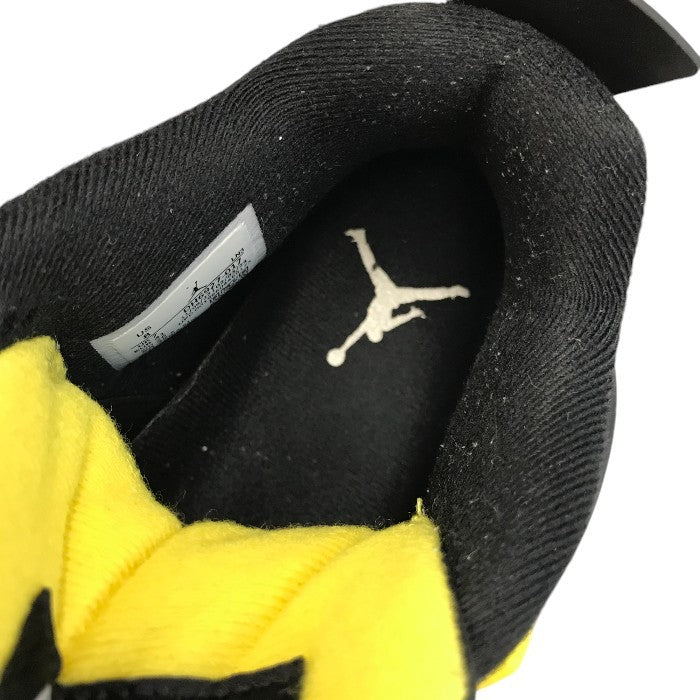 NIKE AIR JORDAN 4 RETRO THUNDER エアジョーダン 4 レトロ サンダー スニーカー メンズ ローカット 2023年 ブラック/イエロー 26cm DH6927-017 中古 T1