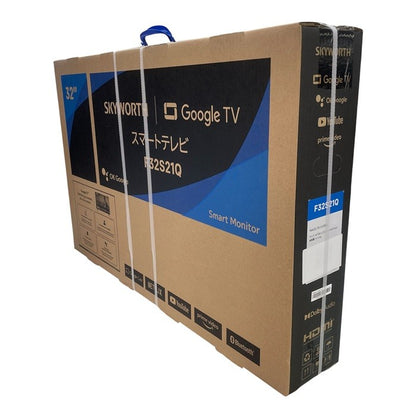 SKYWORTH 32インチ チューナーレススマートテレビ F32S21Q オウガジャパン ネットフリックス Google TV Bluetooth 中古 R1