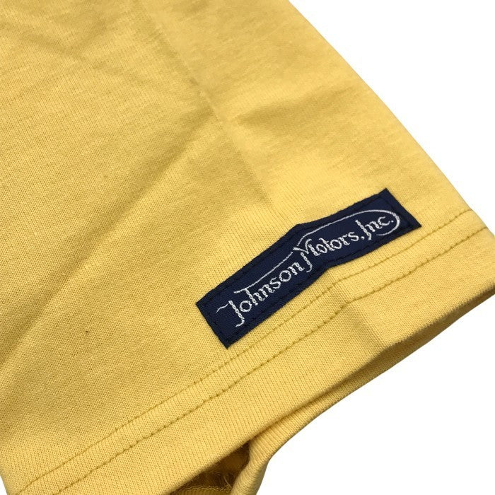 TOYS McCOY トイズマッコイ Tシャツ メンズ コットン 半袖 JOHNSON MOTORS プリント イエロー系 Mサイズ 中古 T1