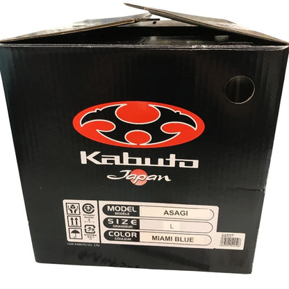 オージーケーカブト(OGK KABUTO) バイクヘルメット ジェット ASAGI マイアミブルー  サイズ Ｌ 中古 Y1