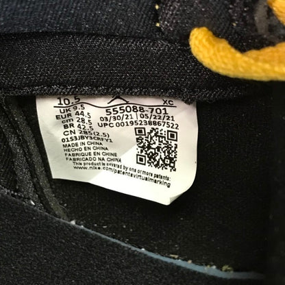 NIKE AIR JORDAN 1 RETRO HIGH OG スニーカー メンズ ハイカット エアジョーダン イエロー/ブラック 28.5cm 555088-701 中古 T1