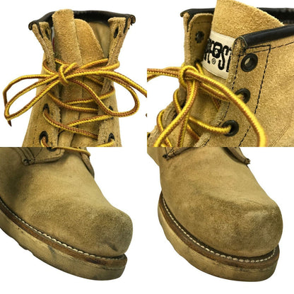 RED WING x A BATHING APE レッドウィング エイプ ワークブーツ メンズ スウェード スエード アイリッシュセッター ベージュ 9.5(約27.5cm) 中古 T1