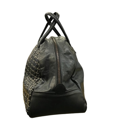 Jas-M.B. ジェスエムビー ボストンバッグ メンズ レザー ブラック 中古 N1