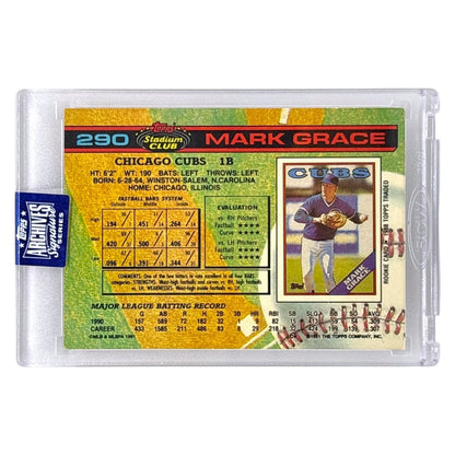 未開封品 TOPPS MLBカード STADIUM CLUB MARK GRACE CHICAGO CUBS /9 #290 中古 IT1