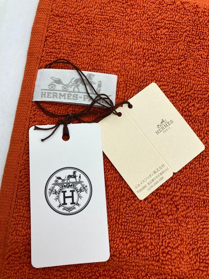 HERMES エルメス カレ・タオル ステアーズ ハンドタオル 中古 D4