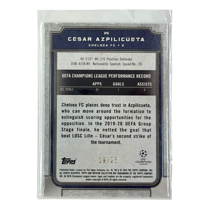 TOPPS サッカーカード MUSEUM COLLECTION CESAR AZPILICUETA CHELSEA /25 #25 中古 IT1