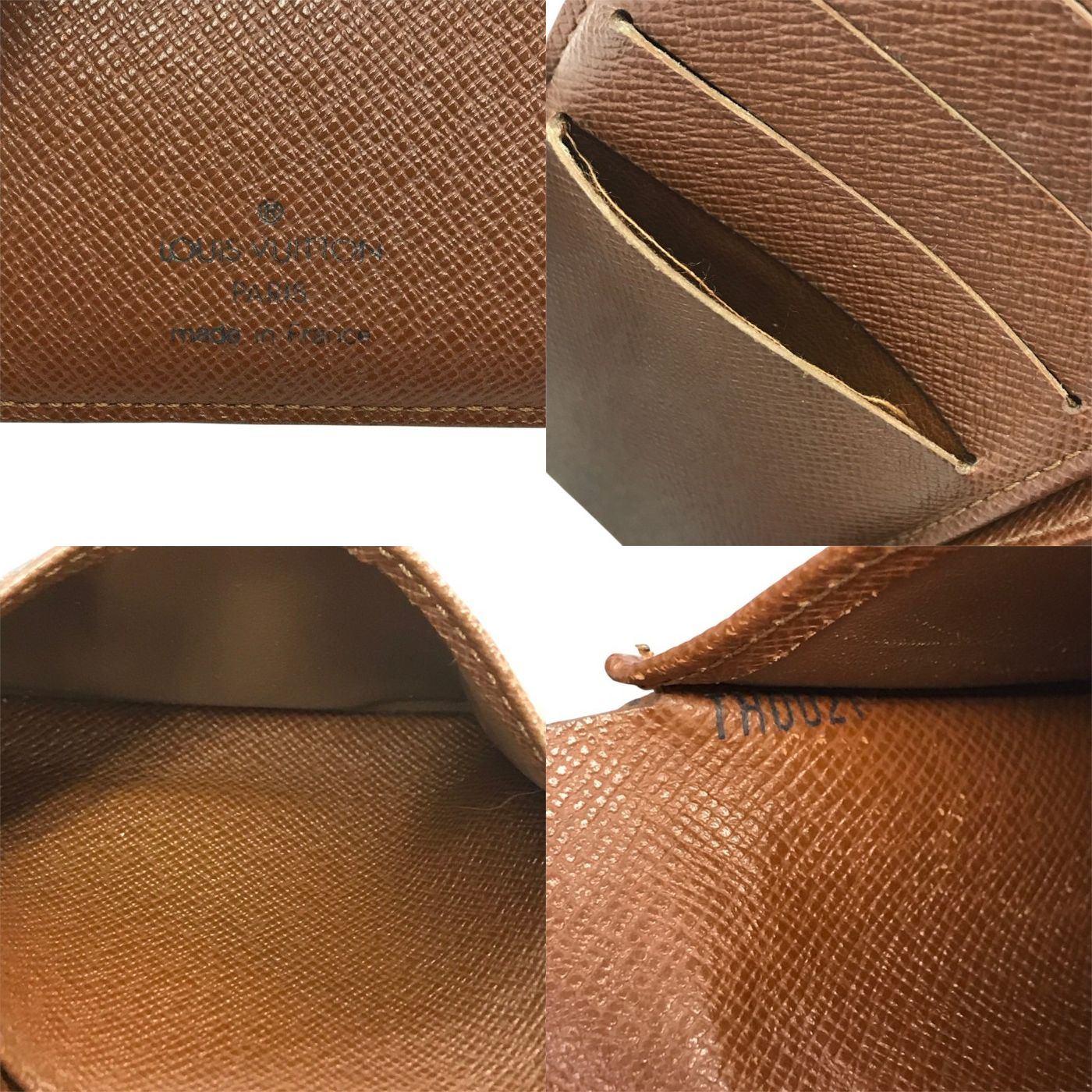 LOUIS VUITTON ルイヴィトン モノグラム ポルトモネヴィエノワ 財布 レディース 二つ折り 小銭入れあり がま口 ブラウン M61663 中古 T1