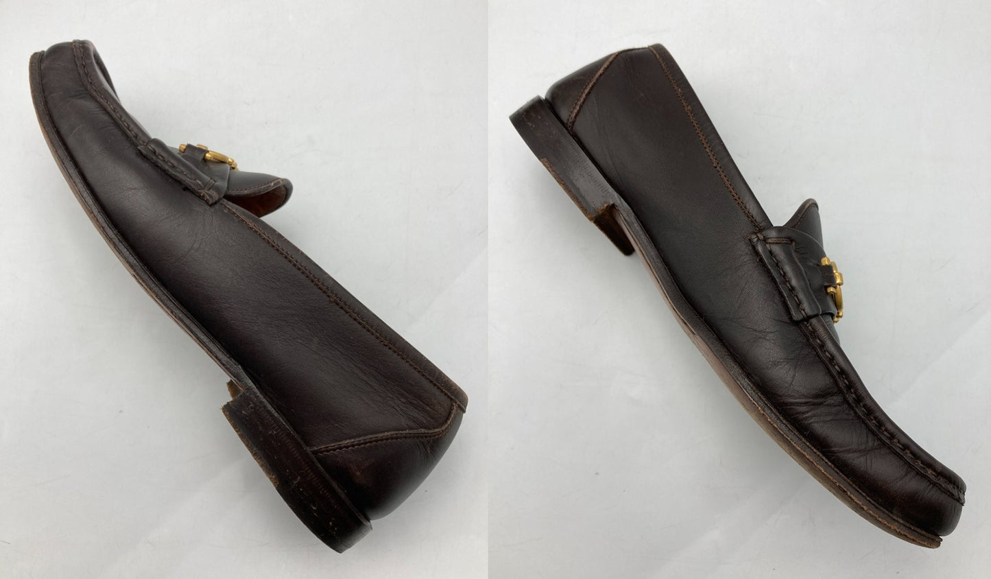 Salvatore Ferragamo サルヴァトーレフェラガモ ガンチーニ ローファー スリッポン UQ3004517 メンズ サイズ6 EE 中古 D4