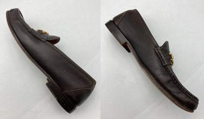 Salvatore Ferragamo サルヴァトーレフェラガモ ガンチーニ ローファー スリッポン UQ3004517 メンズ サイズ6 EE 中古 D4