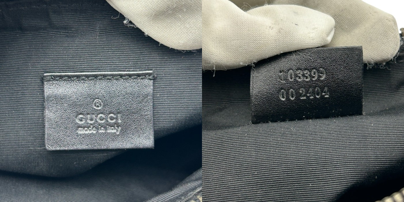 GUCCI グッチ アクセサリーポーチ レディース GGキャンバス ブラック 103399 ブランド 鞄 バッグ ミニ 小さい 中古 W４