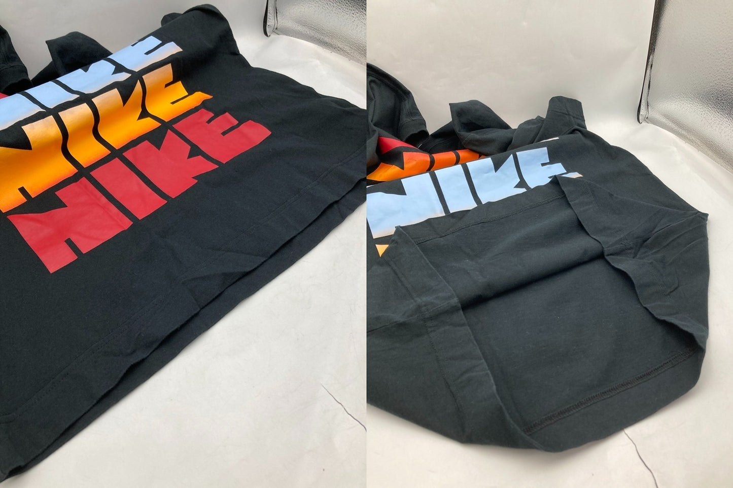 NIKE ナイキ 復刻 ゴツナイキ 6連ロゴ Tシャツ サイズS メンズ 中古 D4