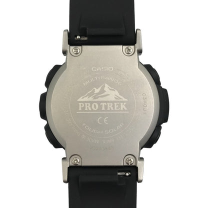CASIO カシオ PRO TREK 腕時計 メンズ タフソーラー 電波 デジタル 登山 アウトドア コンパス ブラック PRW-30-1AJF 中古 T1