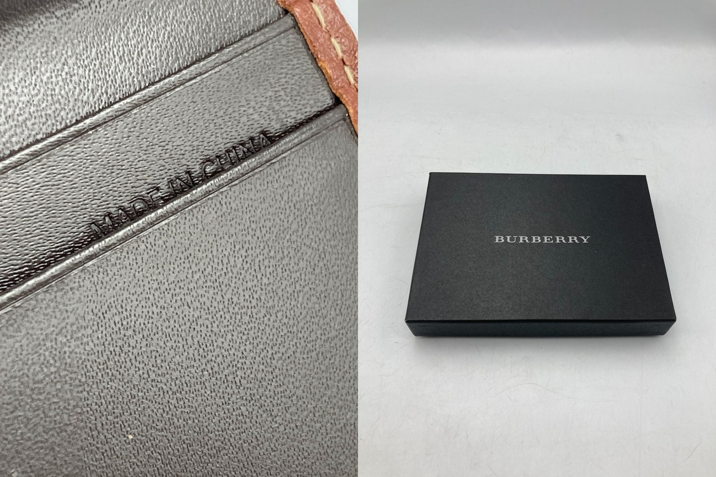 Burberry バーバリー レザー パスケース 定期入れ 中古 D4