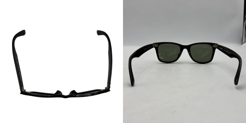 Ray-Ban レイバン WAYFARER サングラス RB2140-F ブラック ブランド レディース メンズ ウェイファーラー カラーレンズ 中古 W４