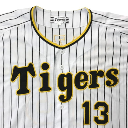 阪神タイガース 岩崎 レプリカユニフォーム メンズ 岩崎優 #13 ホーム ミズノ製 背番号 野球 ホワイト XOサイズ 中古 T1