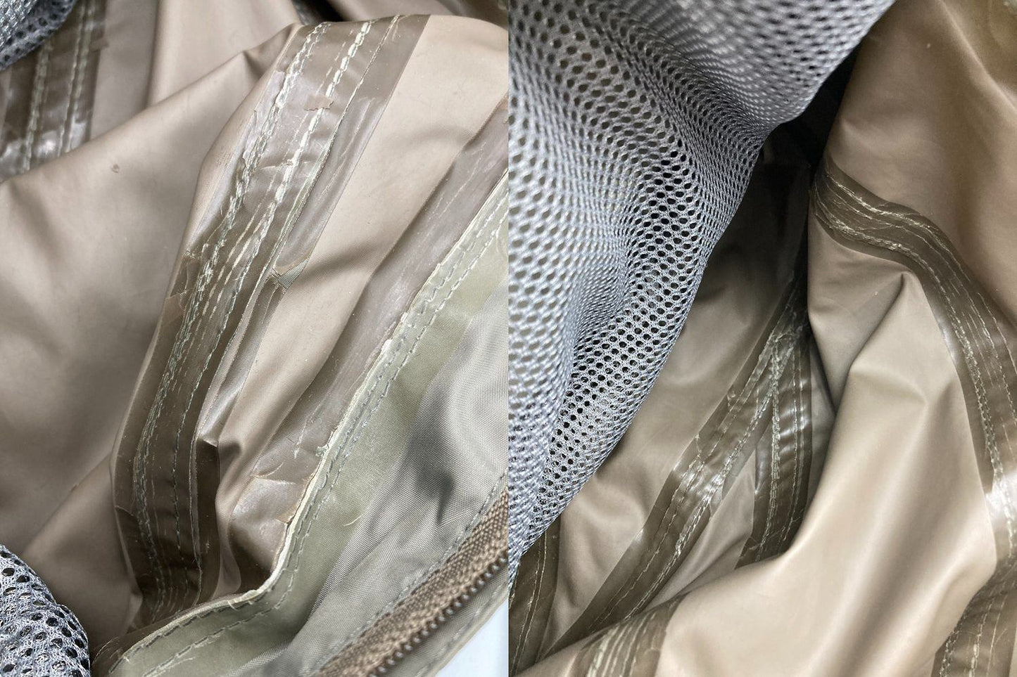 ISSEY MIYAKE イッセイミヤケ パラシュートコート ME83FA032 08AW サイズ2 カーキ 中古 D4