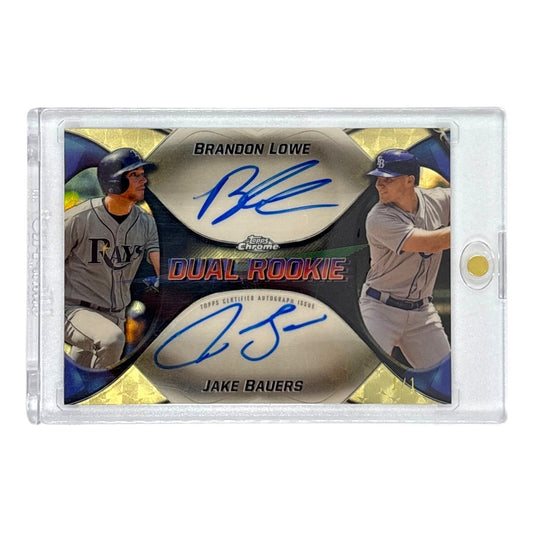 TOPPS MLBカード CHROME BRANDON LOWE JAKE BAUERS TAMPA BAY RAYS 1/1 #DRA-LB 中古 IT1