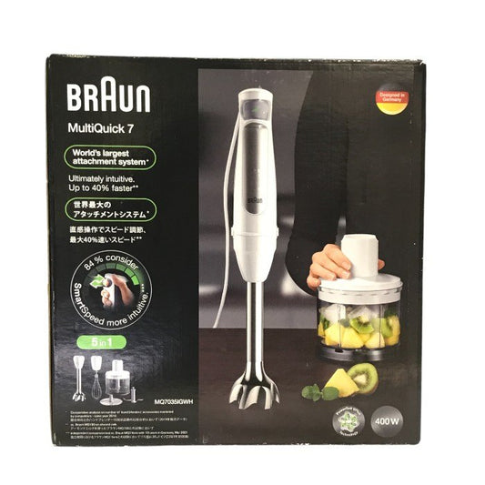 Braun ブラウン マルチクイック7 ハンドブレンダー ホワイト 5in1 ミキサー ジューサー MQ7035IGWH 中古 T1