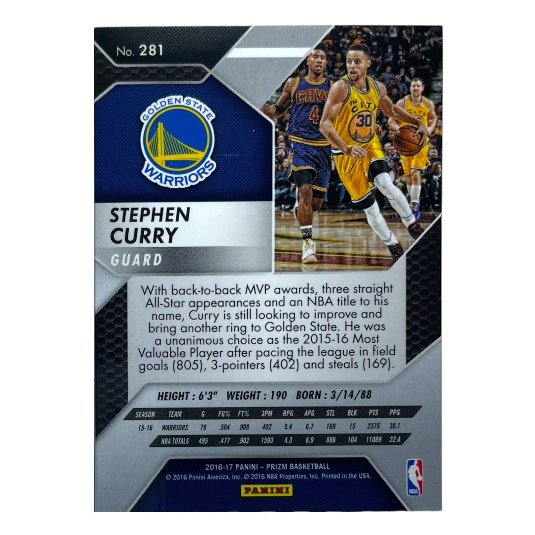 PANINI NBAカード PRIZM STEPHEN CURRY WARRIORS #281 中古 IT2