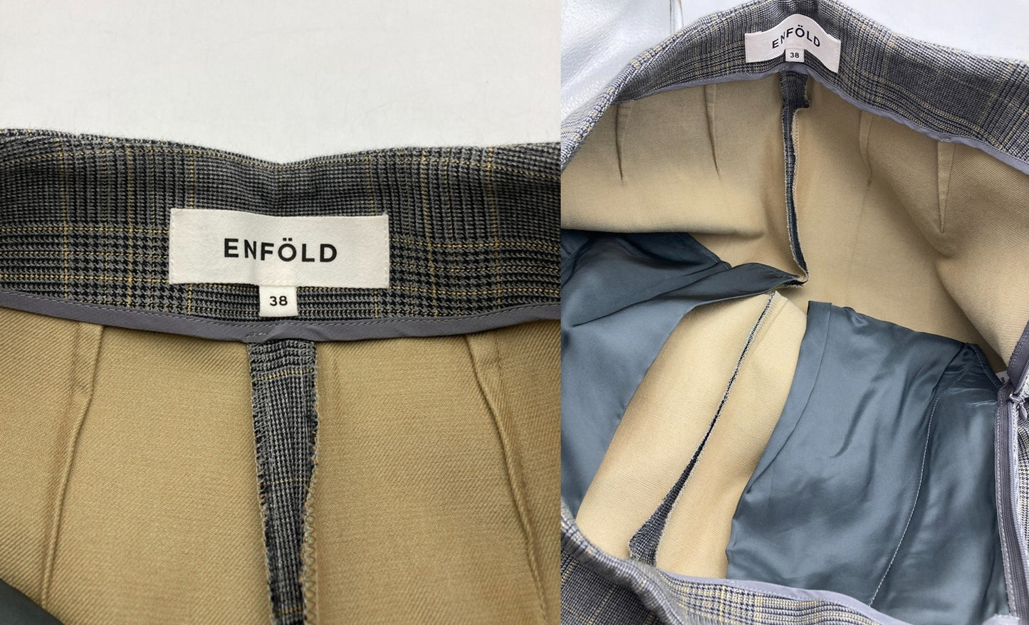 ENFOLD エンフォルド Minimal Cropped テーパードパンツ 300CA331-0880 サイズ38 レディース 中古 D4