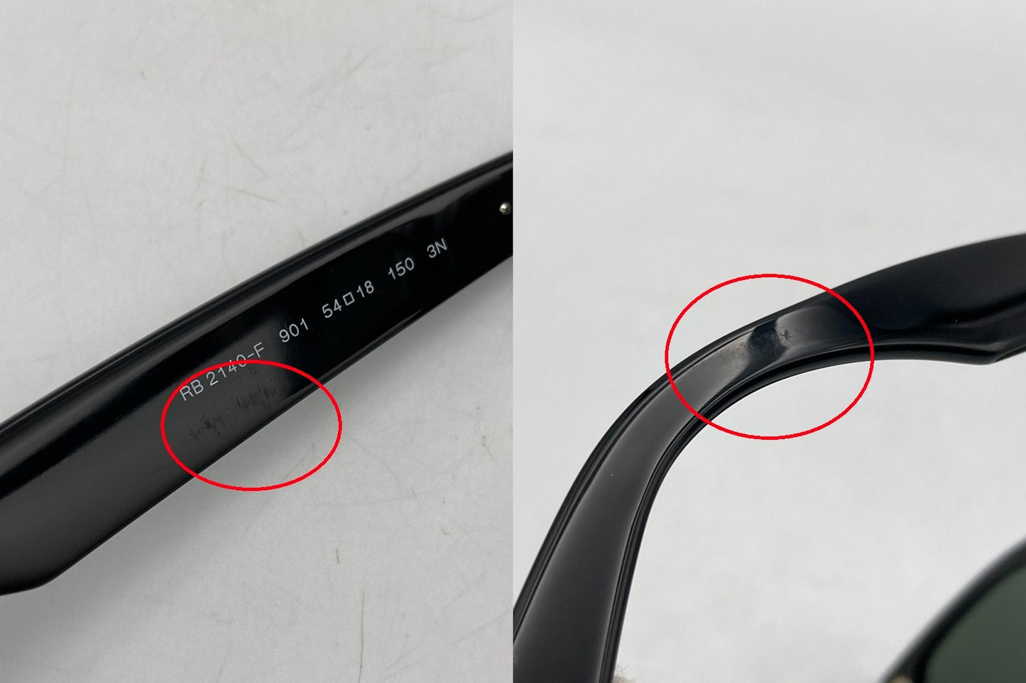 RayBan WAYFARER レイバン ウェイファーラー フルフィットモデル サングラス  RB2140-F 901 サイズ54 中古 D4