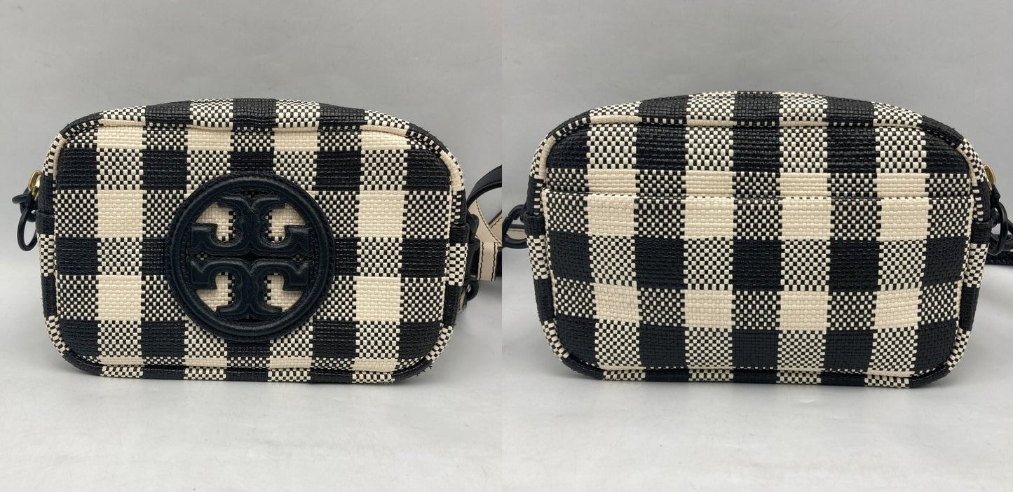 TORY BURCH トリーバーチ ペリー ボンベ ギンガム ミニバッグ 中古 D4