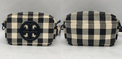 TORY BURCH トリーバーチ ペリー ボンベ ギンガム ミニバッグ 中古 D4