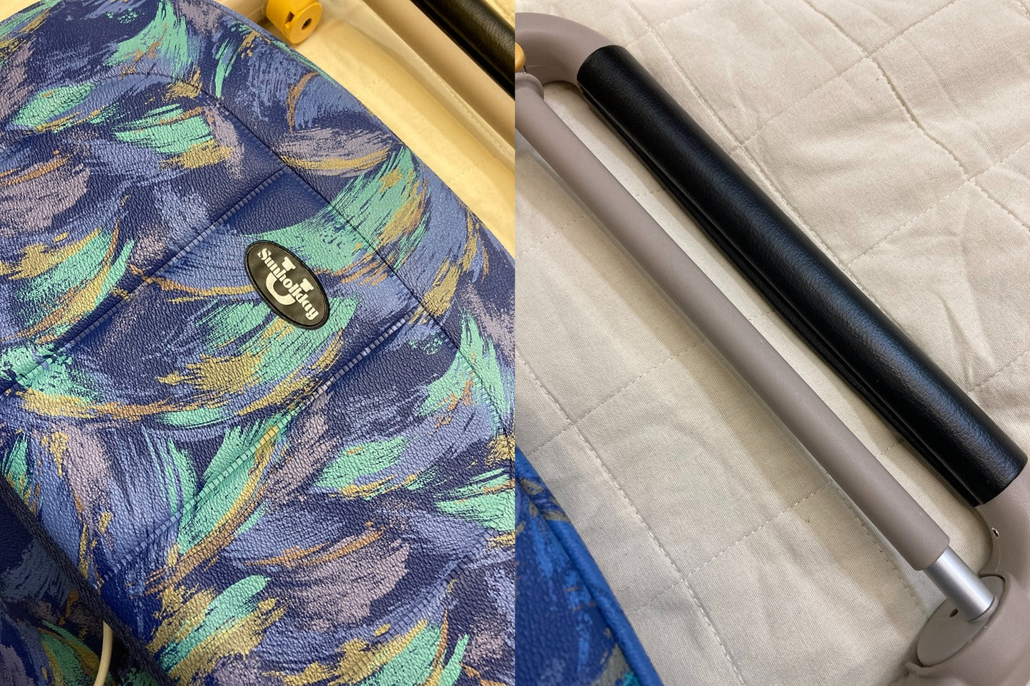 象印ベビー シルバーカー サンホリディ U248(ピーコックブルー) スタンダードDXモデル 中古 D4